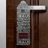 Türhänger aus Filz Rein oder raus mit Wortwolken Türhänger Produktbild-Vorschau 6