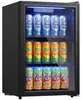 HOMCOM Getränkekühlschrank 70 Dosen 70L mit Doppelglas-Tür, Produktbild-Vorschau 1