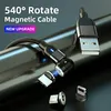 SOONTEC 2M+1M+1M Magnetický nabíjecí kabel 360°&180° USB Náhled obrázku produktu 2