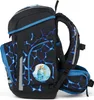 A black and blue backpack with a dinosaur design. Voir les images du produit