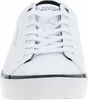 A close-up, front-facing view of a white Tommy Hilfiger sneaker. Náhled obrázku produktu