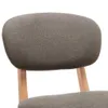 A close-up view of the backrest and wooden legs of a bar stool. Podgląd zdjęcia produktu