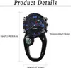 Taschenuhr mit Karabiner Karabineruhr Rucksack Schnalle Uhr Produktbild-Vorschau 4