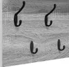 Nástěnný věšák na kabáty s policí Šedá Sonoma 60 x 40 x 12 Náhled obrázku produktu 9