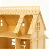 3D-houten puzzel, bouwpakket huis met veranda, voor Productafbeelding-voorbeeld 4