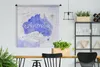 MuchoWow® Wandteppich Wandbehang Weltkarte - Australien - Produktbild-Vorschau 3