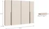 Forte NARAGO Kleiderschrank 270, moderner Produktbild-Vorschau 6
