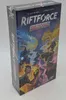A shrink-wrapped board game box titled 'Riftforce - Beyond' is shown from a slight angle. Produktbild-Vorschau