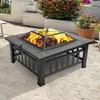 FCH Feuerstelle 82 x 82 x 52CM  mit Grillrost & Grillzange Produktbild-Vorschau 7