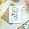 Mr. & Mrs. Panda Klappkarte Barkeeperin Herz - Weiß - Produktbild-Vorschau 2