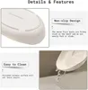 Collage of images showing details and features of a ceramic fruit bowl. Produktbild-Vorschau