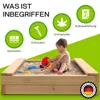 Sandkasten BULLE Lärche natur 45 mm inkl. Sitzbretter und Produktbild-Vorschau 2
