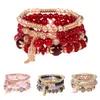 4 Teile/satz Boho Faux Achat Perle Quaste Kette Charm Produktbild-Vorschau 2
