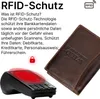 RFID echt Leder Portemonnaie Geldbörse Geldbeutel Herren Produktbild-Vorschau 8