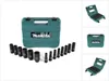 Makita Steckschlüssel Satz 10 - 32 mm 1/2" 14 tlg. + Koffer Produktbild-Vorschau 1