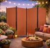 Paravent 4 Teilig 165 x 220 cm Rotorange - Garten & Balkon Produktbild-Vorschau 8