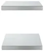 vidaXL Wandregale 2 Stk. 50x30 cm Silbern Edelstahl Produktbild-Vorschau 5
