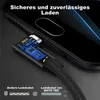 Cavo di ricarica LED angolato a 90 gradi per iPhone, Anteprima dell’immagine prodotto 3
