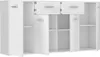 PILVI Low Buffet 4 portes 4 tiroirs - blanc mat - L 162,3 x Voir les images du produit 9