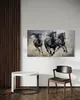 Leinwandbild Galoppierende Pferde 60x40 Feeby Schwarz bild Produktbild-Vorschau 2