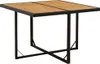 9-tlg. Garten-Essgruppe mit Kissen Poly Rattan Schwarz Produktbild-Vorschau 7