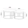 Salontafel LIRA 2-in-1, goudkleurig chroom / wit marmer Productafbeelding-voorbeeld 6
