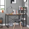 A home office setup with a desk, chair, lamp, and bookshelf. Podgląd zdjęcia produktu