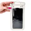 A hand is shown closing a waterproof phone case. Produktbild-Vorschau