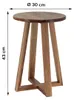 Tendance Beistellhocker - dunkelbraun - Akazienholz - D30 x Produktbild-Vorschau 3