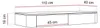 Hangende console SAGE, 110 cm, kasjmierkleur, met 2 lades, Productafbeelding-voorbeeld 6