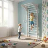Kinder Sprossenwand aus Holz – Weiße Montessori Produktbild-Vorschau 6