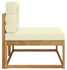 vidaXL Sofa ogrodowa z poduszkami, kolor naturalny, 115 x Podgląd zdjęcia produktu 4