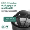 Emerio cafetière avec carafe en verre – 5 tasses – 0,6 L Voir les images du produit 3