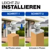 Pfostenkappe Kugel Edelstahl 91 x 91 mm Zaunkappe Produktbild-Vorschau 4