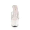 ADORE-701LG Damen Slipper von Pleaser, Transparent Weiß , Produktbild-Vorschau 2