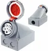 CEE Wandsteckdose 63A 5-polig 400V IP67 Starkstrom Produktbild-Vorschau 1