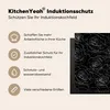 KitchenYeah© Herdabdeckplatte Rosen - Schwarz und Weiß - Produktbild-Vorschau 6