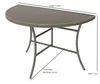 DEGAMO Wandtisch Anstelltisch Palermo halbrund 58x110cm, Produktbild-Vorschau 6