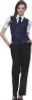 KARLOWSKY Damen Serviceweste LENA V-Neck Modern-Fit Marine Produktbild-Vorschau 2