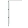 vidaXL Sprchová zástěna pro sprchový kout černá 140x195 cm Náhled obrázku produktu 4