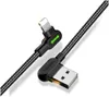 Rychlonabíjecí kabel USB Lightning LED, 0,5 m (černý) Náhled obrázku produktu 4