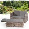 Mucola Gartenmöbel Polyrattan Lounge Sessel Sofa Bank Tisch Produktbild-Vorschau 13