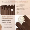 Floranica Recinto per giardino legno 100 x 30 cm, Marrone – Anteprima dell’immagine prodotto 3