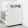 vidaXL Wąska szafka łazienkowa na kółkach z drewna w Podgląd zdjęcia produktu 3