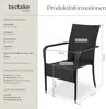 tectake® Rattanstuhl Girona widerstandsfähig 58 x 67 x 90 Produktbild-Vorschau 7