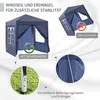 Outsunny altán 2x2m skládací altán 4 boční stěny s oknem Náhled obrázku produktu 5