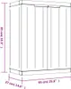 vidaXL Mobile da giardino grigio e nero 65x37x85 cm PP Anteprima dell’immagine prodotto 15