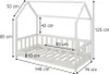 Letto montessori bambini Vitalispa Michelle Bianco 70x140 Anteprima dell’immagine prodotto 7