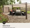 BlumfeldtPantheon Cortina Rust, altana ogrodowa, pergola, Podgląd zdjęcia produktu 4