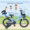Rower dziecięcy COSTWAY 16 cali z koszykiem, siodełkiem z Podgląd zdjęcia produktu 5